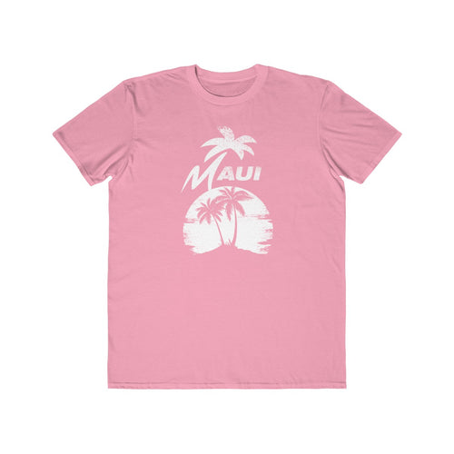 MAUI Unisex Lightweight Fashion Tee- Light Pink